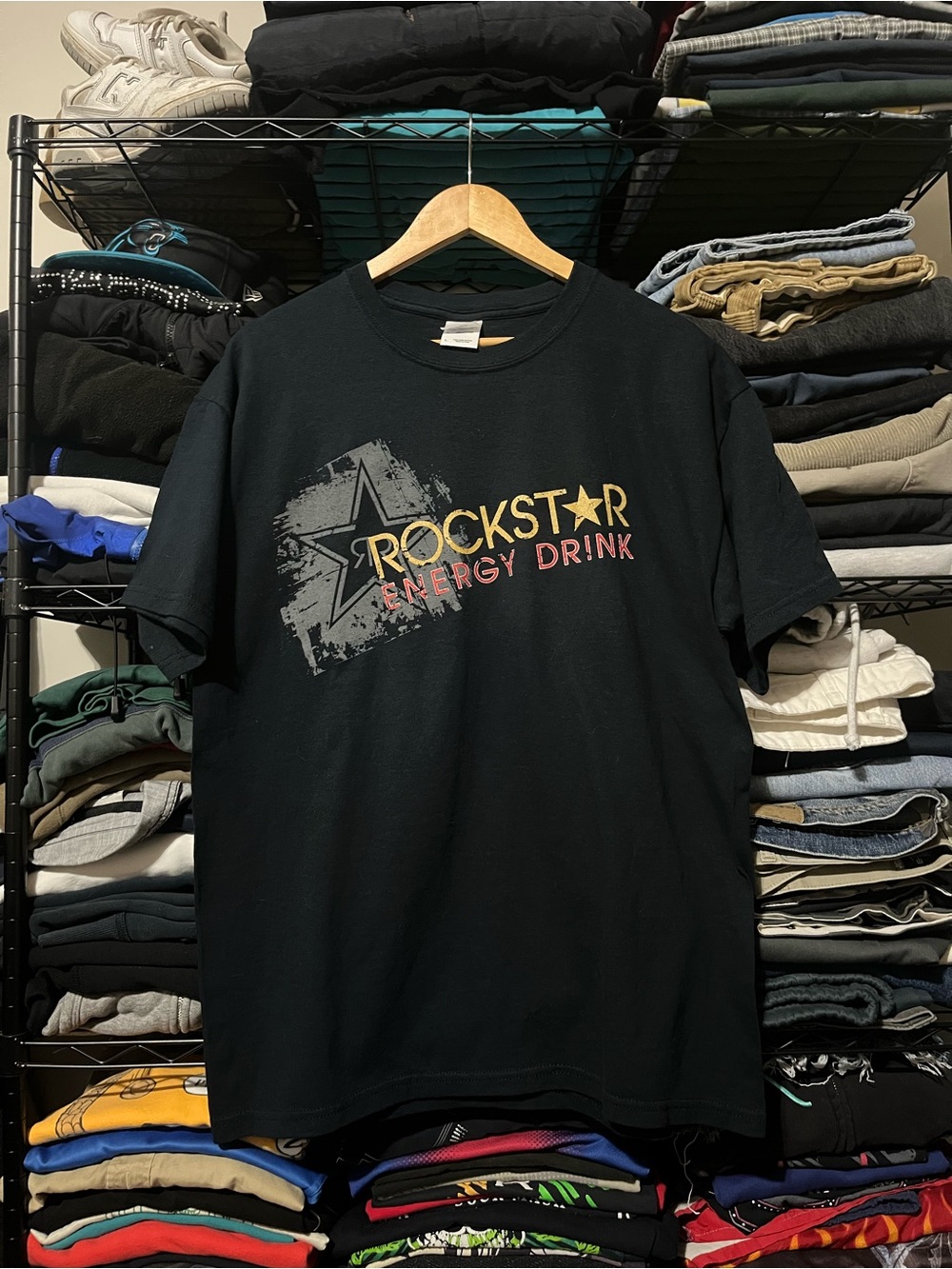 Rockstar Energy Drink Black Graphic Tee - Short Sleeve